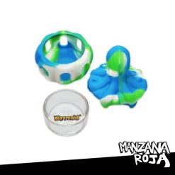 Waxmaid Contenedor Octopus Blanco Verde Azul