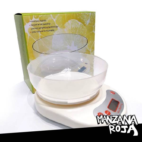Pesa Gramera Blanca con Bowl